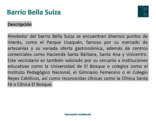 Aparta Estudios Bella Suiza Bogotá