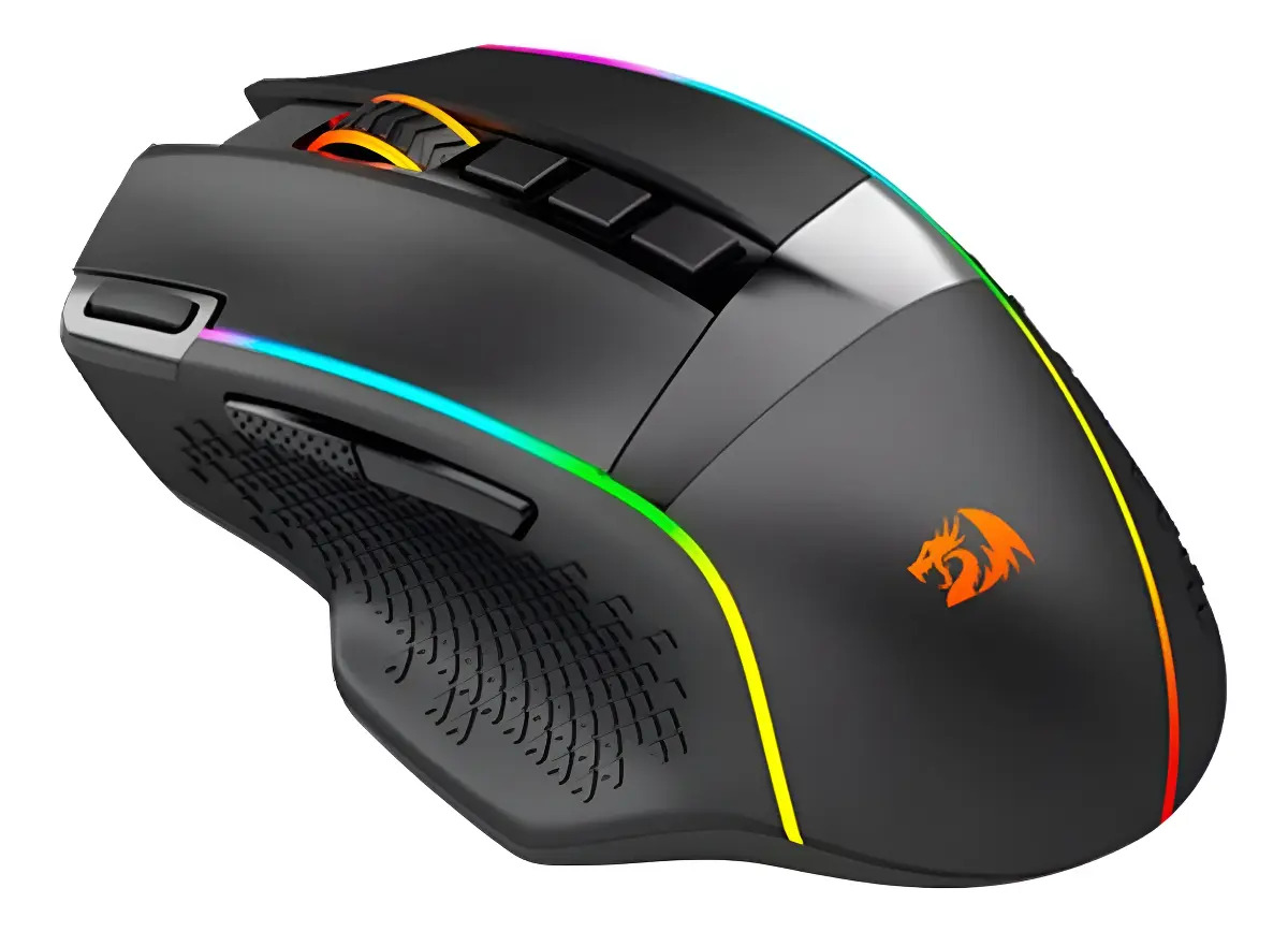 Mouse Gamer Redragon M991 Sem Fio, Óptico 19000 DPI, Preto
