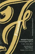 Comprar Libro Tecnologias Del Yo Y Otros Textos Afines De Michel Fou