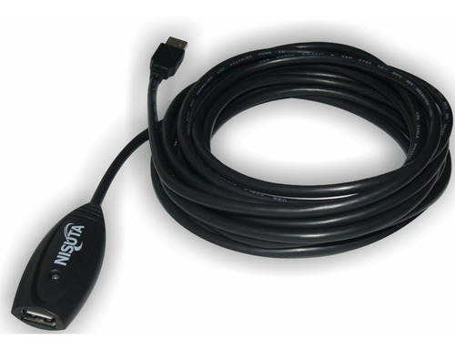 Imagen 1 de 1 de Cable Prolongador Alargue Usb 2.0 Activo Mallado 5mts