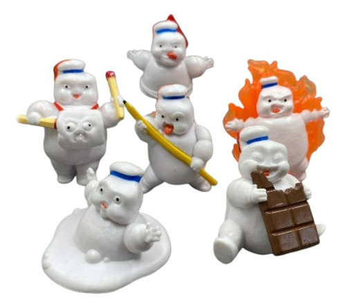 5 Figuras Stay Puft. Cazafantasmas. 3 A 7 Cms. Ghostbuster.