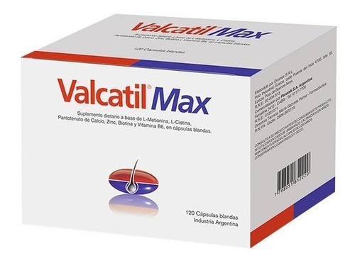 Valcatil Max X120 Caps. Blandas Para La Caida Del Cabello