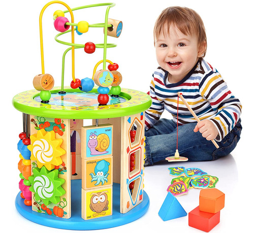 Activity Cube 10 1 Bead Maze Juguete Educativo Multipro...