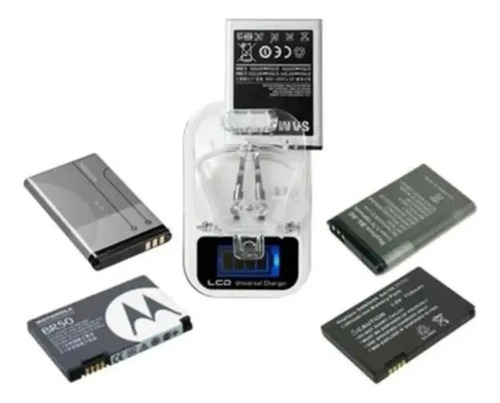 Multicargador Universal De Baterias Celular Con Pantalla