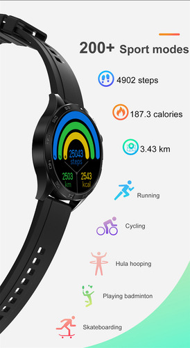 Reloj Inteligente Deportivo Dt5 Mate Bluetooth Call 200+