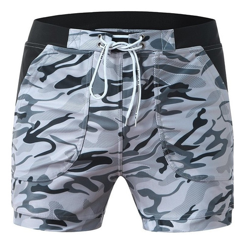 Bañador Para Hombre, Para Correr, Surf, Playa, Camuflaje [u]