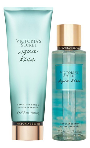 Set De Splash Y Crema Aqua Kiss Victoria Secret