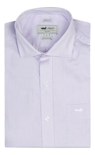 Camisa Easyiron Hombre Cuello Italiano Rosado Rockford