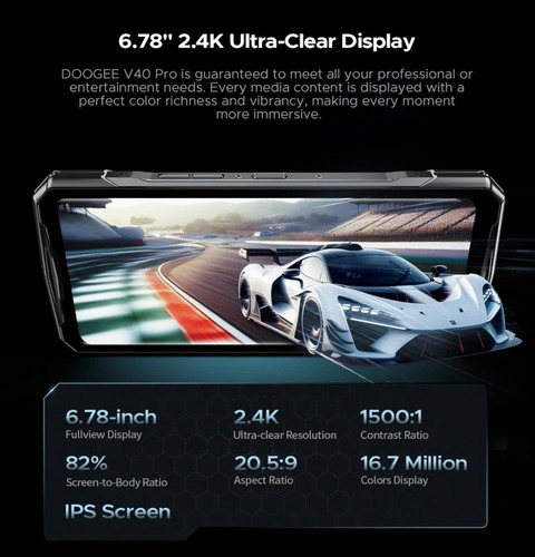 Doogee V40 Pro: Máxima Potencia Con 36gb Ram Virtual