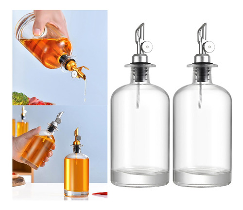 Botella De Aceite Dispensador De Aceite De Oliva Plata 500ml