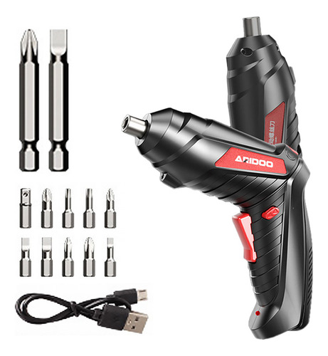 Parafusadeira Sem Fio 4.2v 220V C/ Carregador E Acessórios Cor Preto Frequência 60hz
