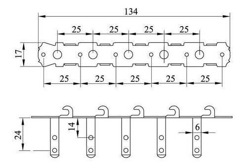 Imagen 2 de 3 de Clavijero Charango Shimura 339n Cromado