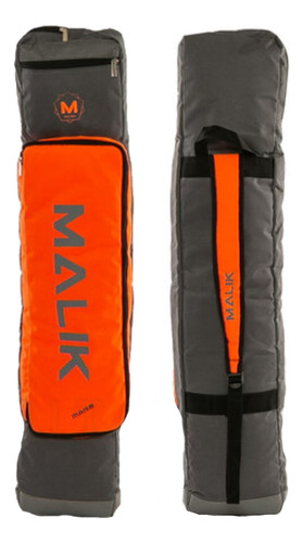 Funda De Hockey Malik Mars Mediana 2 Palos Naranja Y Gris