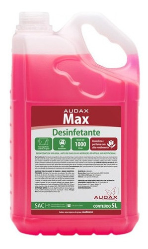 Desinfetante Super Concentrado Max Lavanda 5l Faz 1000litros