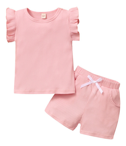 P Toddler Bebé Niñas, Camisetas De Manga Corta Y Pantalones
