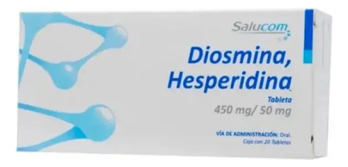 5 Cajas Diosmina Hesperidina 450 Mg 50 Mg Caja Con 20 Tabs