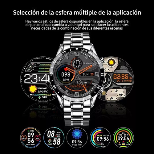 Reloj Inteligente Para Negocios Deportivos A Prueba De Agua Color De La Caja Plateado