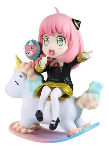 Figura De Accion Anya En Unicornio 15cm