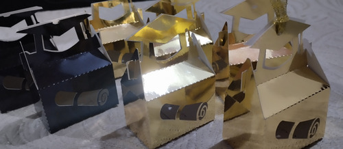6 Cajitas Para Recuerdo De Graduacion