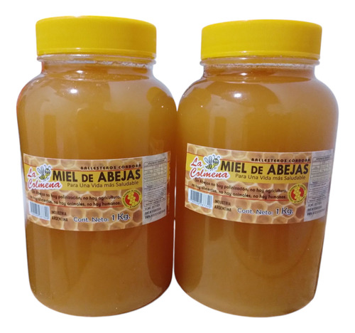 Miel De Abeja 100% Pura Sólida 1 Kg Pack X 12 Unidades