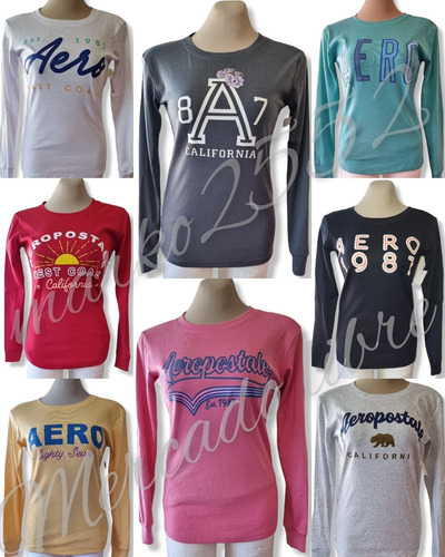 Lote De 10 Blusas Aero Estampada Manga Larga Para Dama 