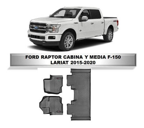 Alfombra Weathertech Bandeja Ford F-150 Cab Y Media 2015-20