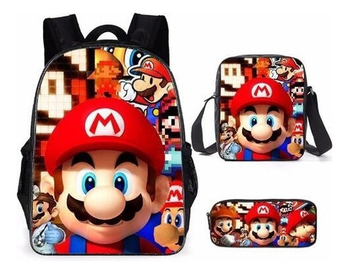 Bolso De Hombro Para Niños De Mario Bros, Regalo De Cumpleañ