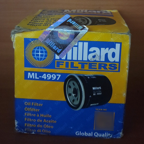 Filtro De Aceite Millard Ml-4997 Chevrolet Spark/ Terios/ Qq