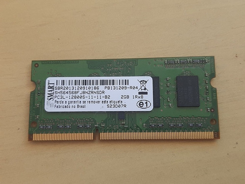 Memoria Ram Notebook 2gb Ddr3 Pc3l - 12800s Smart (Usado)
