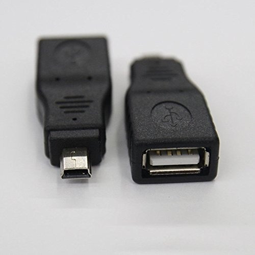 2pcs Usb 2.0 Hembra Mini 5 Pine Macho Enchufe Coche Audio