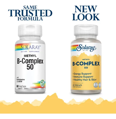 Suplemento Solaray Methyl B Complex 50 Mg Para Cabello Y Pie