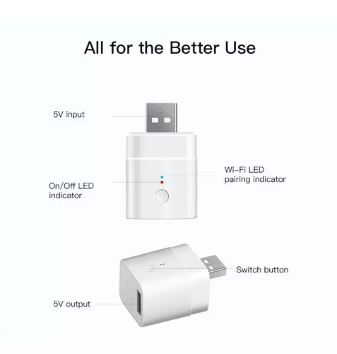 Sonoff Micro - Interruptor Usb Controlado Por Wifi