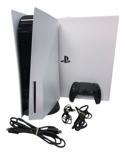 Playstation 5 Cfi-1215a Con Lector 825gb Blanco Con Caja Blanco (Usado)