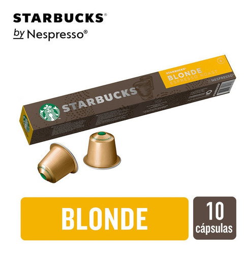 Capsulas Starbucks Blonde -  Nespresso 10 Unidades