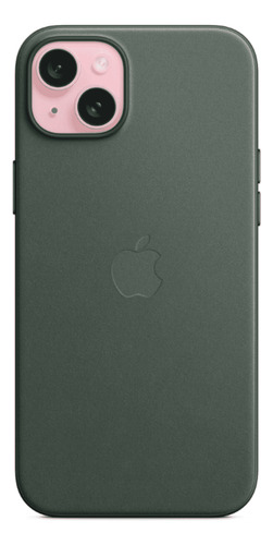 Case Tecido Finewoven Magsafe Iphone 15 Plus Verde Perene