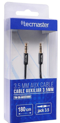 Cable Auxiliar Tecmaster Original, Alta Calidad 1,8mt.