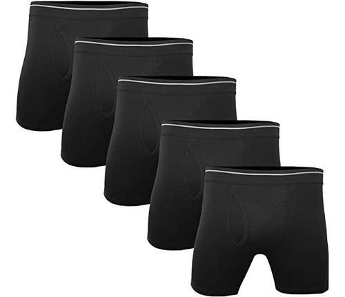 Imagen 2 de 2 de Calzoncillos Tipo Bóxer Elásticos Algodón 5 Pzs Talla 36/38