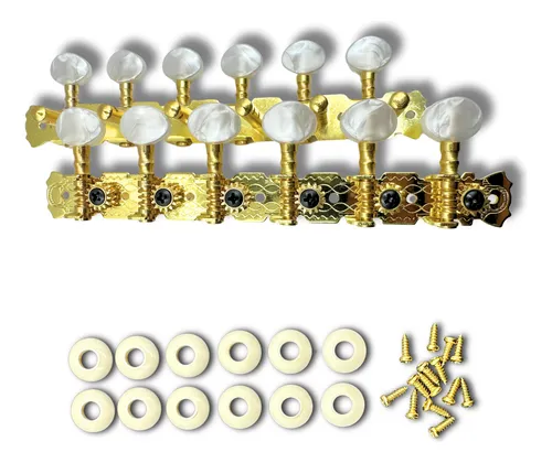 Clavijero Dorado De 12 Cuerdas Para Instrumentos Musicales