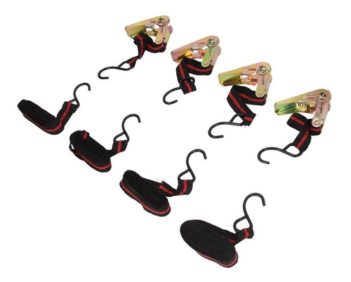 Imagen 1 de 7 de Cinta Amarre 25 Cm X 4 M Con Crique Juego X4 Taiwan 3212