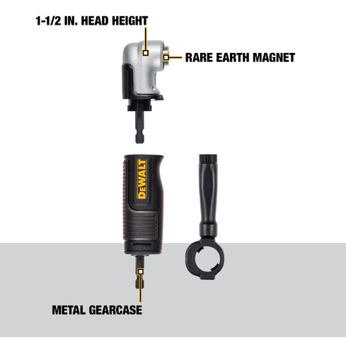 Adaptador De Taladro De Angulo Recto Dewalt Dwamraft
