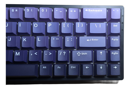 Keycaps Pbt Doble Inyección Degradado Morado