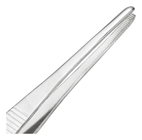 Pinzas Rectas De Acero Inoxidable 8puLG Con Punta Dentada -