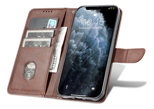 Funda De Piel Tipo Libro Para Oppo A12/ A5s/a12s Con Función Atril Magnética