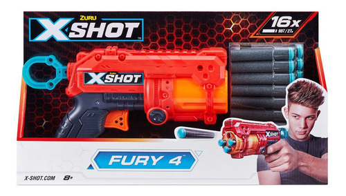 X-shot Zuru Pistola Lanza Dardos Fury 20cm
