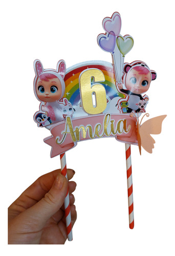 Topper Para Torta 3d Personalizado
