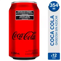 Comprar Coca Cola Sin Azucar Lata 354ml Pack X12 Gaseosa Dietetica