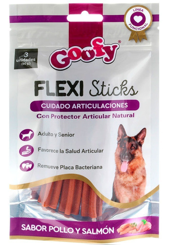 Snack Perro Goofy Flexi Sticks Articulaciones 60grs Premio