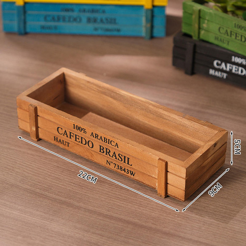 Macetero Rectangular De Madera Para Decoración Del Hogar,