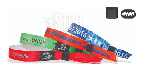 Imagem 5 de 5 de Kit 250 - Pulseira/convite De Identificação Tecido - Persona