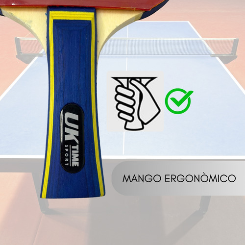 Par Paleta Ping Pong Premium Clásica 3 Estrellas Goma Lisa